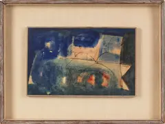 abstract by Ralph Rosenborg, watercolor, sold Sep 2013