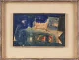 abstract by Ralph Rosenborg, watercolor, sold Sep 2013