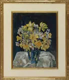 floral still life by Bertha de Hellebranth, gouache, sold Sep 2013