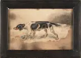 portrait of a setter by Edmund Henry Osthaus, watercolor, sold Sep 2013