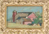 landscape by Henry Theodore Hallman, pastel, sold Sep 2013