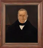 portrait of a gentleman by Joshua Johnson, oil on canvas, offered Sep 2013