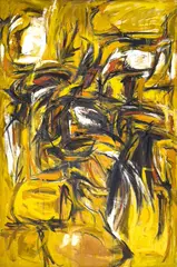 At the Bridge by Paul Brach, 1952, oil on canvas (unstretched), sold Sep 2024