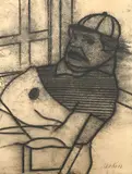 Karns (from "On Japonisme") by Richard Merkin, pastel on paper, sold Sep 2024
