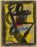 Sans titre by Jean-Michel Atlan, 1952, Pastel, sold Jun 2021
