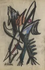 Sans titre by Jean-Michel Atlan, 1949, Pastel, sold Jun 2021