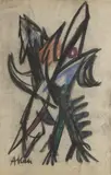 Sans titre by Jean-Michel Atlan, 1949, Pastel, sold Jun 2021