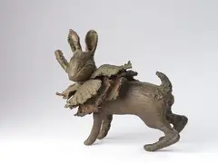 Lapin Chou I by Claude Lalanne, Épreuve en bronze à patine nuancée, mordoré et cuivrée, justifiée, sold Jun 2021