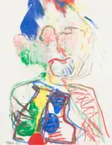 Personnage by Karel Appel, 1983, Acrylique et pastel sur papier, sold Jun 2021