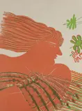 Profil féminin by Alekos Fassianos, Lithographie, sold Jun 2021