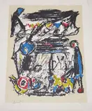 Croisée familiale III by Jacques Doucet, 1989, Lithographie, sold Jun 2021