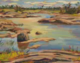 On Galbraiths Island by A. Y. Jackson, 1956, oil on board, sold Apr 2016