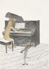 Ohne Titel by Amelie von Wulffen, 2010, Aquarell, Kugelschreiber, Tusche und Bleistift auf Papier, sold Jan 2025