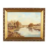 Low Country, Near Charleston by Helen Viviano, Oil on canvas, sold Nov 2020