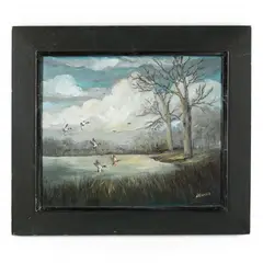 Study in Compliments by E. M. Skinner, Oil on canvas, sold Nov 2020