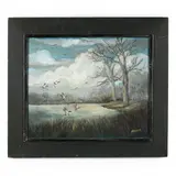 Study in Compliments by E. M. Skinner, Oil on canvas, sold Nov 2020