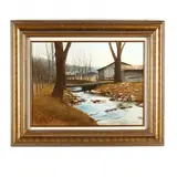 Our Tusquitee by Ronald Lewis, Oil on panel, sold Oct 2020