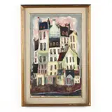 Montmartre, Paris by Renato Bussi, Oil on canvas, sold Oct 2020