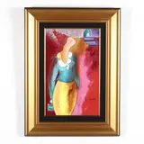 Intrigue by Linda Le Kinff, Oil on panel, sold Oct 2020