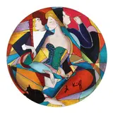 Vertigo by Linda Le Kinff, Hand-embellished serigraph in colors, sold Oct 2020