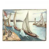 Sortie d'une Regate by Claude Foreau, Oil on canvas, sold Oct 2020