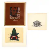 Three Works by Don Neiser, The first: casein on board, sold Oct 2020