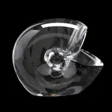 Parrot Head by Pedro Ramírez Vázquez, Crystal abstract sculpture with central optic effect, sold Oct 2020