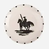 Picador by Pablo Picasso, 1952, white earthenware clay, oxidized paraffin decoration, white enamel, sold Jun 2024