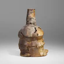 Montoya by Peter Voulkos, 1995, anagama-fired stoneware, sold Apr 2024