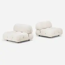 Camaleonda modular sofa by Mario Bellini, 1971, fabric, aluminum, plastic, sold Mar 2022