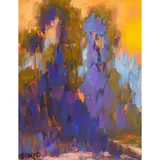 Abstract Landscape by James Osorio, oil on canvas, sold Jul 2026
