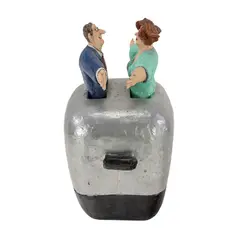 Untitled (Toaster Couple) by Stephen Hansen, 1996, mixed media sculpture with papier mache, sold Jul 2026