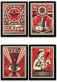 Propaganda Engineering by Shepard Fairey, 2009, Set de 4 sérigraphies en couleurs, sold Apr 2023