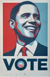 Obama Vote by Shepard Fairey, 2008, Sérigraphie en couleurs, sold Apr 2023