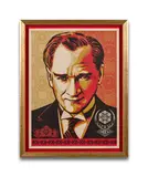 Mustafa Kemal Atatürk by Shepard Fairey, 2008, Sérigraphie en couleurs, sold Apr 2023