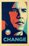 Obama Change by Shepard Fairey, 2008, Sérigraphie en couleurs, sold Apr 2023