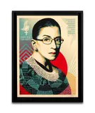 A Champion of Justice (Ruth Bader Ginsburg) by Shepard Fairey, 2021, Sérigraphie en couleurs, sold Apr 2023