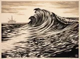 This New Wave Is Too Slick For My Taste by Shepard Fairey, 2014, Sérigraphie en couleurs, sold Apr 2023