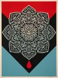 Blood and Oil (Red) by Shepard Fairey, 2017, Sérigraphie en couleurs, sold Apr 2023