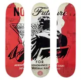 No Future Skateboard Tryptique by Shepard Fairey, Sérigraphie sur planches de skate, sold Apr 2023