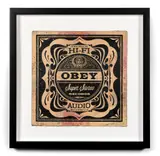Super Stereo by Shepard Fairey, 2013, Collage de sérigraphies (HPM) et technique mixte sur pochette de vinyle, sold Apr 2023