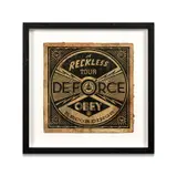 Tour de Farce by Shepard Fairey, 2012, Collage de sérigraphies (HPM) et technique mixte sur pochette de vinyle, sold Apr 2023