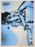 Alva (Blue) by Shepard Fairey, 2008, Sérigraphie en couleurs, sold Apr 2023