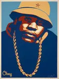 LL Cool J Blue by Shepard Fairey, 2003, Sérigraphie en couleurs, sold Apr 2023