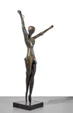 Ballerine, hommage à Margot Fonteyn ou Femme à la souris by Salvador Dalí, 1972, Bronze à patine brune et nuances de vert antique, sold Jun 2023