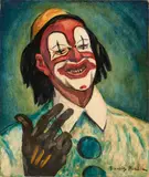 Le clown by Francis Picabia, circa 1941-1942, Huile sur carton, sold Jun 2023