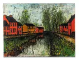 Amiens, écluse de la Somme by Bernard Buffet, 1962, Huile sur toile, sold Jun 2023