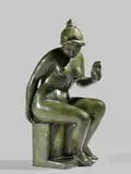 Léda by Aristide Maillol, 1900, Bronze à patine verte, sold Jun 2023