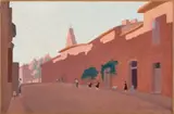 Rue ombragée de Castelmayran by Charles Lacoste, 1894, Huile sur toile, sold Jun 2023