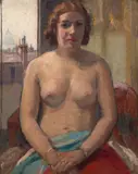 Nu by Élie Anatole Pavil, Huile sur toile, sold Jun 2023